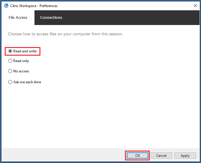 How do I enable access to my local hard drives from my Red Hen Desktop ...
